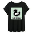 thumbnail image 1 of Monopoly - Duck Token - Women's Oversized Graphic T-Shirt, 1 of 4