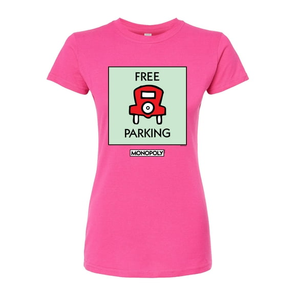 Monopoly - Free Parking - Juniors Fitted Graphic T-Shirt