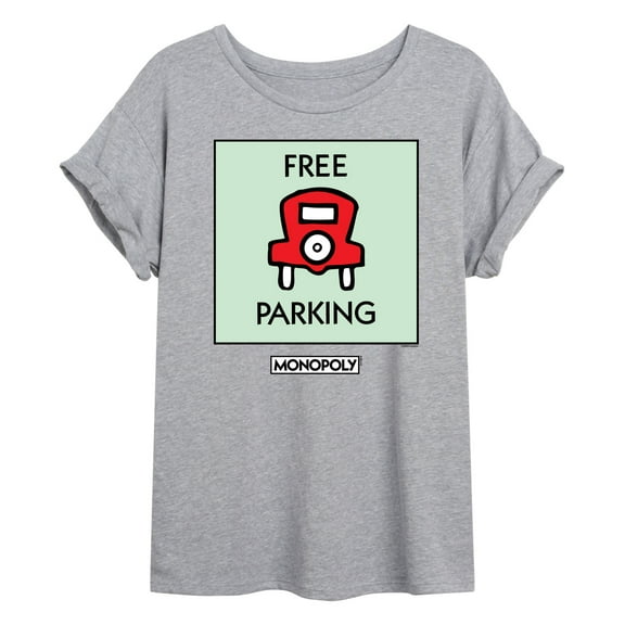Monopoly - Free Parking - Women's Oversized Graphic T-Shirt