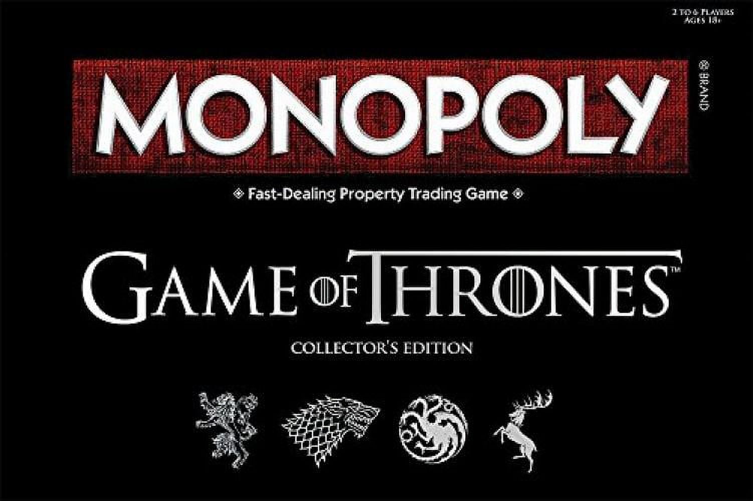 Game Of Thrones Monopoly Board Game Hasbro Gaming 2018 Complete Adult 2-6  Player