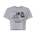 thumbnail image 1 of Monopoly - Get Out Of Jail Free - Juniors Cropped Graphic T-Shirt, 1 of 4