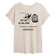 thumbnail image 1 of Monopoly - Get Out Of Jail Free - Women's Oversized Graphic T-Shirt, 1 of 4