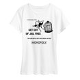 thumbnail image 1 of Monopoly - Get Out Of Jail Free - Women's Short Sleeve Graphic T-Shirt, 1 of 4
