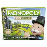 Monopoly: Go Green Edition Board Game for Kids and Family, Ages 8+
