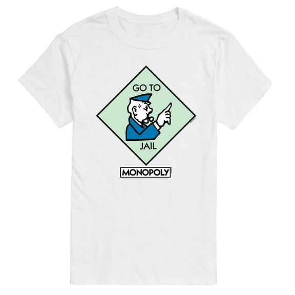 Monopoly - Go To Jail Square - Men's Short Sleeve Graphic T-Shirt
