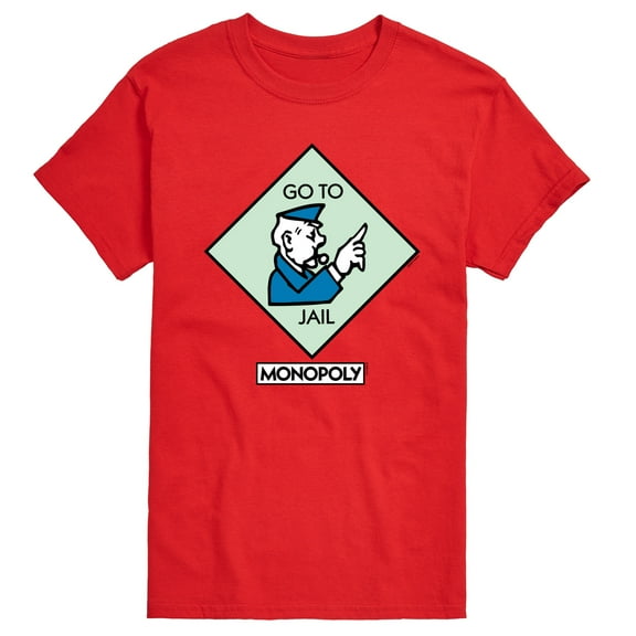 Monopoly - Go To Jail Square - Men's Short Sleeve Graphic T-Shirt