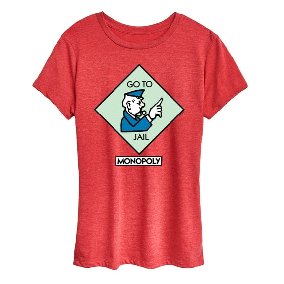 Monopoly - Go To Jail Square - Women's Short Sleeve Graphic T-Shirt