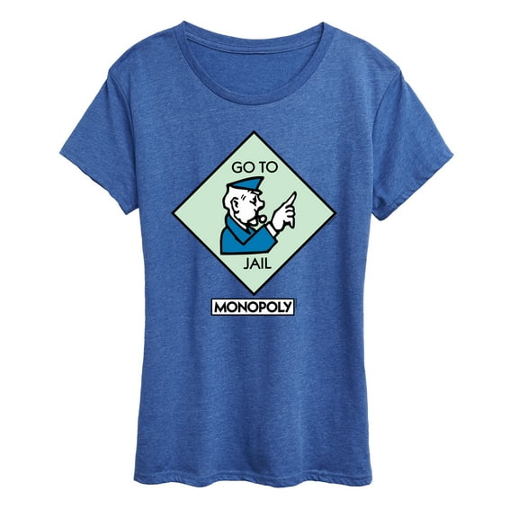 Monopoly - Go To Jail Square - Women's Short Sleeve Graphic T-Shirt