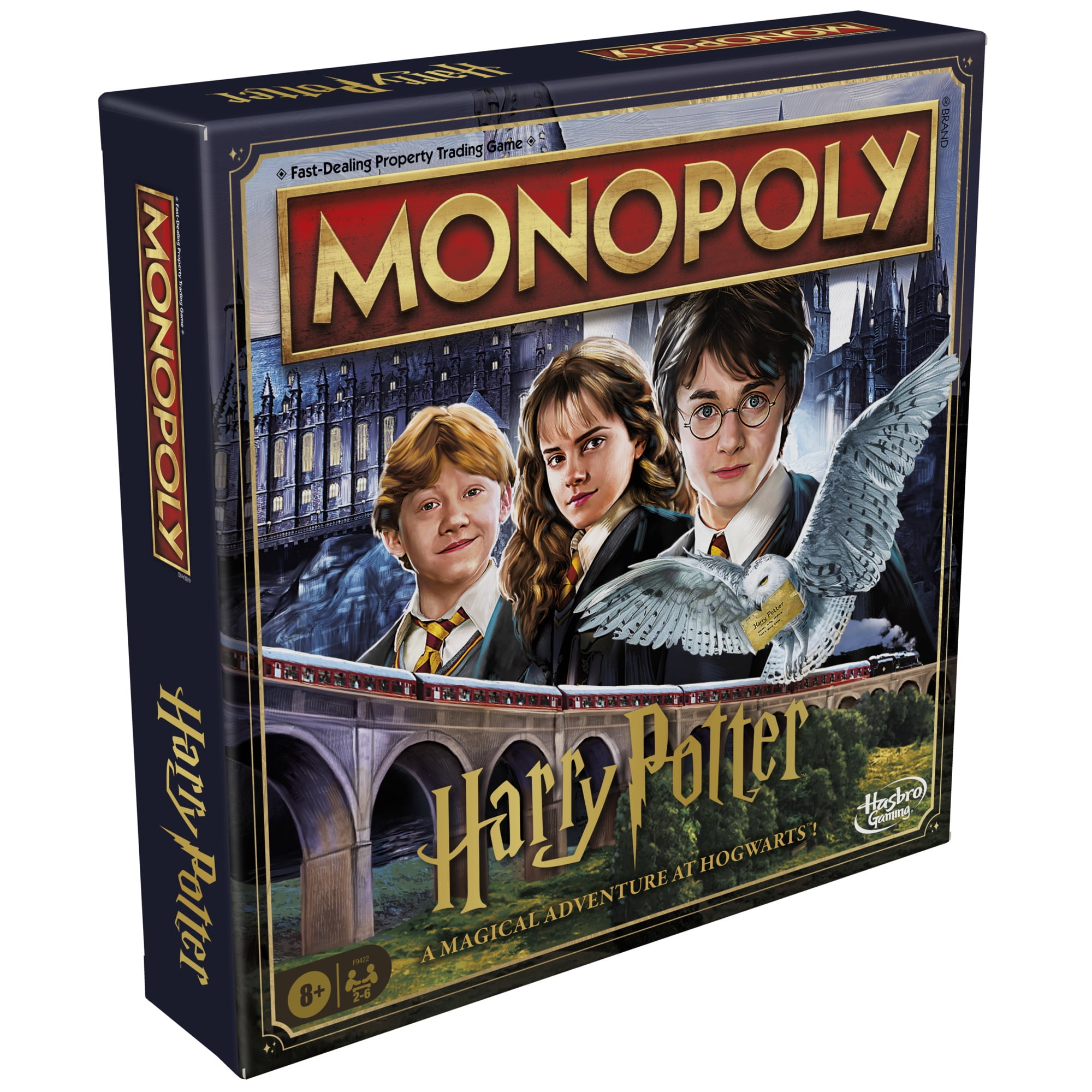 Monopoly Harry Potter Edition Board Game, Family Games for 2 to 6 Players, Christmas Gifts for