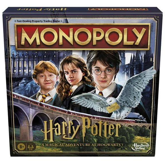 Monopoly Harry Potter Edition Board Game | A Magical Adventure at Hogwarts | Ages 8 and Up | 2 to 6 Players | Family Games | Gifts for Kids and Adults C48