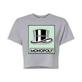 thumbnail image 1 of Monopoly - Hat Token - Juniors Cropped Graphic T-Shirt, 1 of 4