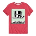thumbnail image 1 of Monopoly - Hat Token - Toddler Short Sleeve Graphic T-Shirt, 1 of 4