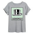 thumbnail image 1 of Monopoly - Hat Token - Women's Oversized Graphic T-Shirt, 1 of 4