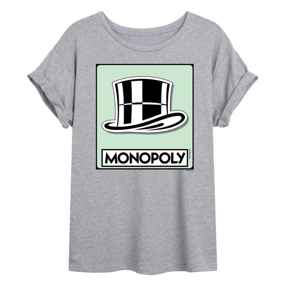Monopoly - Hat Token - Women's Oversized Graphic T-Shirt
