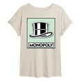 thumbnail image 1 of Monopoly - Hat Token - Women's Oversized Graphic T-Shirt, 1 of 4