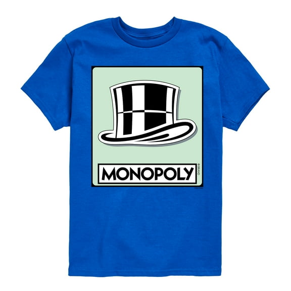 Monopoly - Hat Token - Youth Short Sleeve Graphic T-Shirt