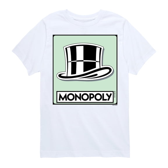 Monopoly - Hat Token - Youth Short Sleeve Graphic T-Shirt