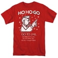 thumbnail image 1 of Monopoly Ho Ho Go To Jail Christmas Unisex Adult T Shirt, Red, Large, 1 of 5