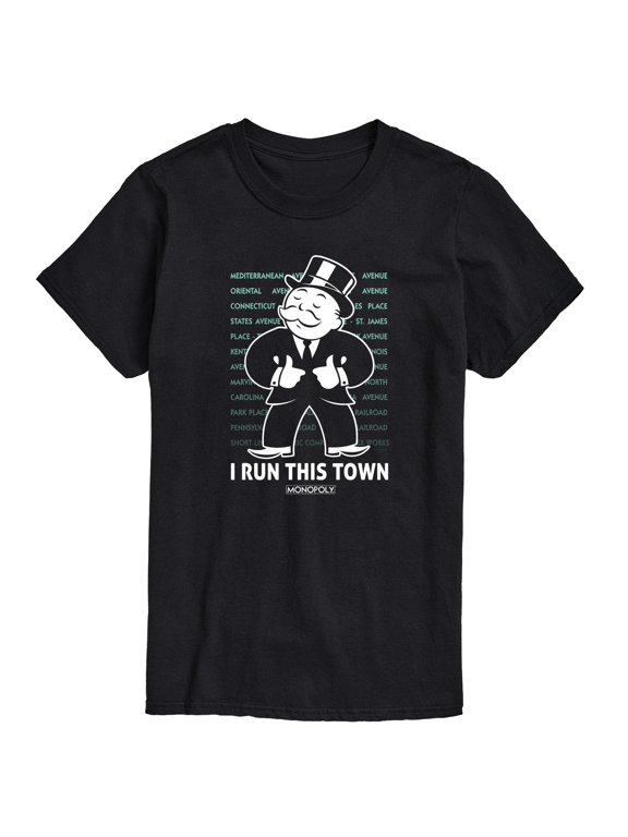 - I Run This Town Men's Short Sleeve Graphic T-Shirt