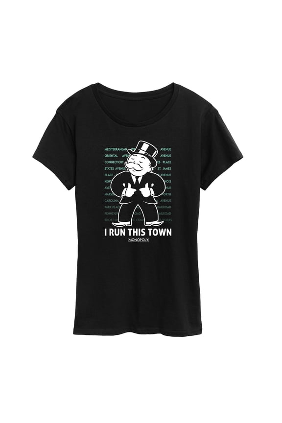 - I Run This Town - Women's Short Sleeve Graphic T-Shirt