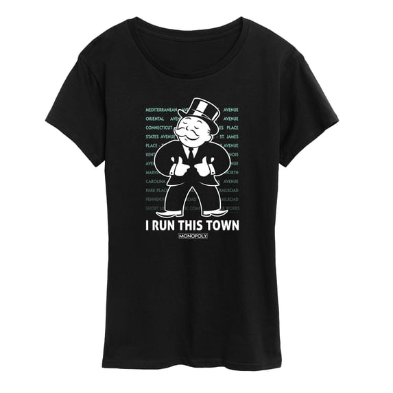 Monopoly - I Run This Town - Women's Short Sleeve Graphic T-Shirt