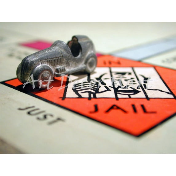 Monopoly- In Jail - Canvas or Print Wall Art