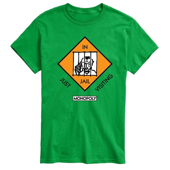Monopoly - In Jail Just Visiting - Men's Short Sleeve Graphic T-Shirt
