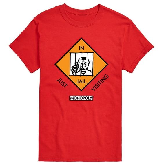 Monopoly - In Jail Just Visiting - Men's Short Sleeve Graphic T-Shirt