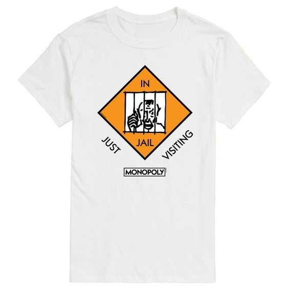Monopoly - In Jail Just Visiting - Men's Short Sleeve Graphic T-Shirt