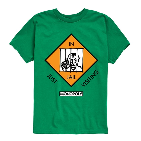 Monopoly - In Jail Just Visiting - Toddler Short Sleeve Graphic T-Shirt