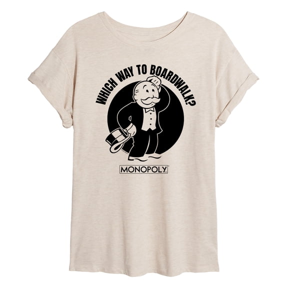 Monopoly - In This Economy - Women's Oversized Graphic T-Shirt