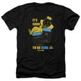 thumbnail image 1 of Monopoly Its Good To Be King Adult Heather T-Shirt Black, 1 of 1