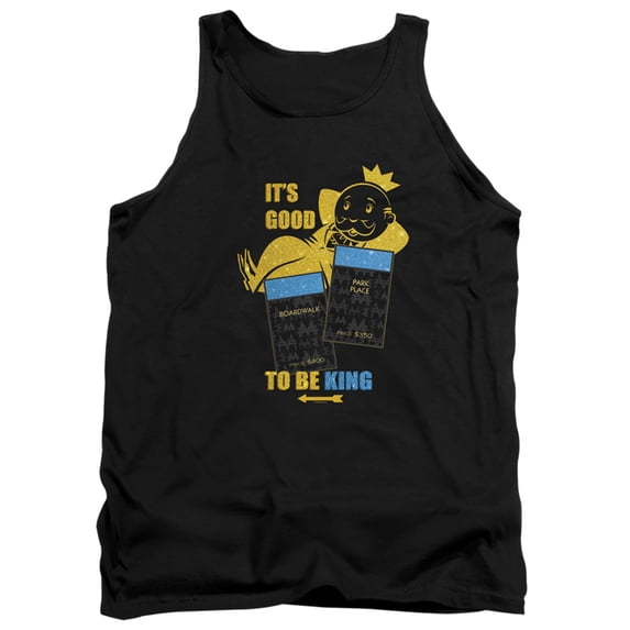 Monopoly Its Good To Be King No Logo Adult Tank Top Black