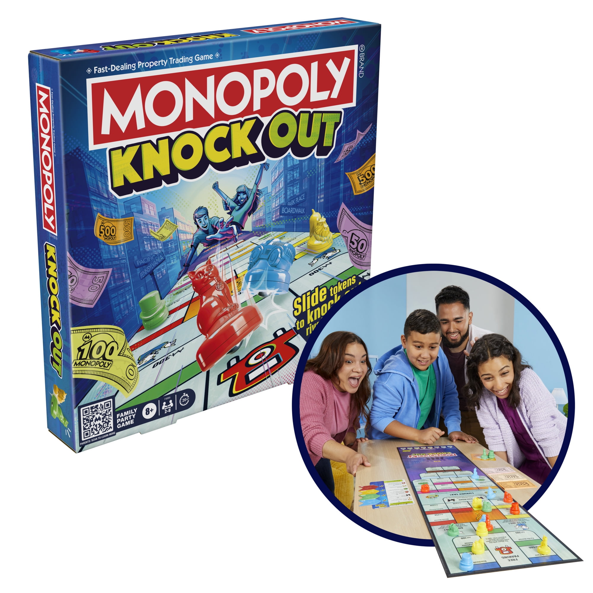 Monopoly Knockout Board Game for Family, by Hasbro
