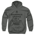 thumbnail image 1 of Monopoly Lifestyle Vs Budget Youth Pullover Hoodie Sweatshirt Charcoal, 1 of 1