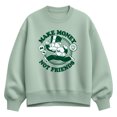 thumbnail image 1 of Monopoly - Make Money Not Friends Women's Oversized Fleece Crew Sweatshirt, 1 of 3
