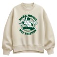 thumbnail image 1 of Monopoly - Make Money Not Friends Women's Oversized Fleece Crew Sweatshirt, 1 of 3