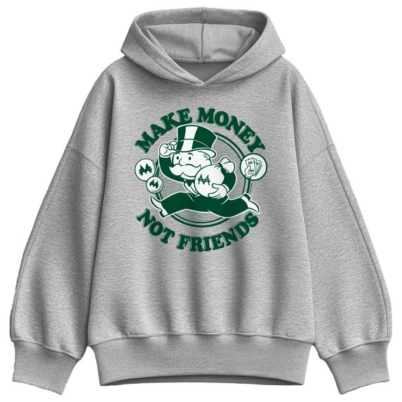 Monopoly - Make Money Not Friends Women's Oversized Fleece Hoodie Sweatshirt