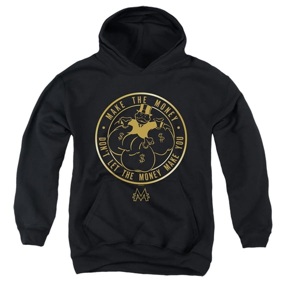 Monopoly Make Youth Pullover Hoodie Sweatshirt Black