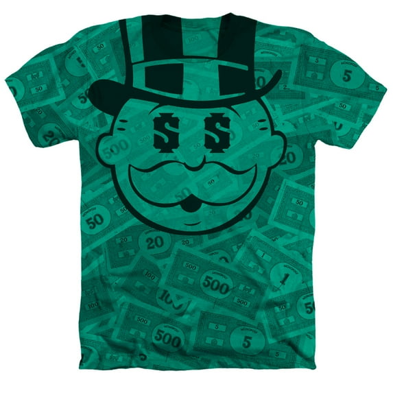 Monopoly - Money - Heather Short Sleeve Shirt - Large