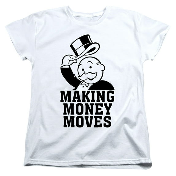 Monopoly Money Moves S/S Women's T-Shirt White