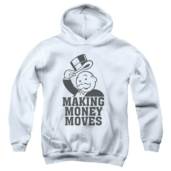 Monopoly - Money Moves - Youth Hooded Sweatshirt - Large