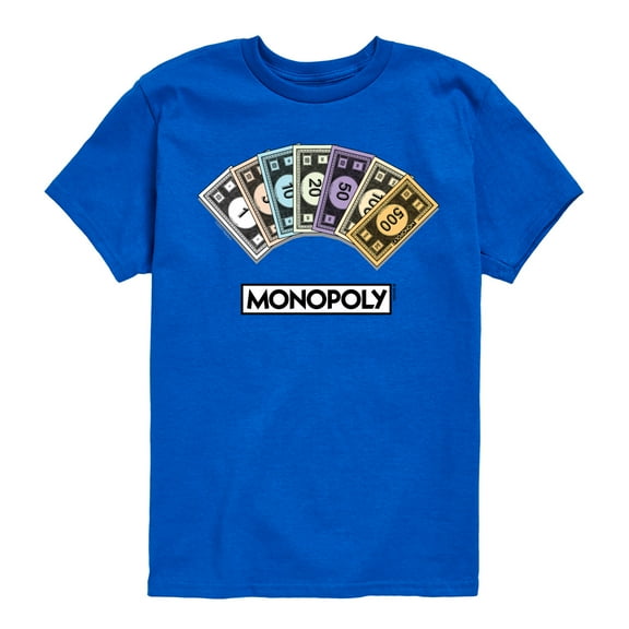 Monopoly - Money Stack - Youth Short Sleeve Graphic T-Shirt