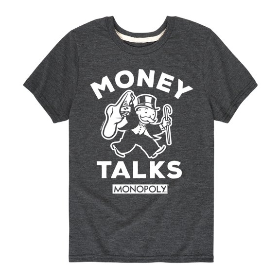 Monopoly - Money Talks - Youth Short Sleeve Graphic T-Shirt