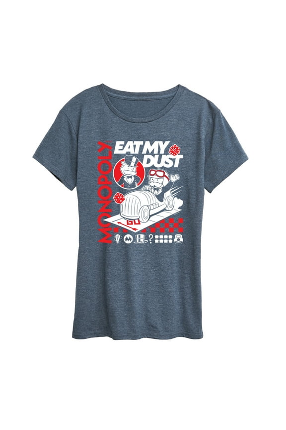 - Monopoly Eat My Dust - Women's Short Sleeve Graphic T-Shirt