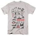 thumbnail image 1 of Monopoly Monopoly Icons S/S Adult 18/1 T-Shirt Silver, 1 of 1