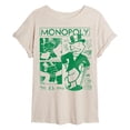 thumbnail image 1 of Monopoly - Monopoly Zine - Juniors Oversized Graphic T-Shirt, 1 of 4