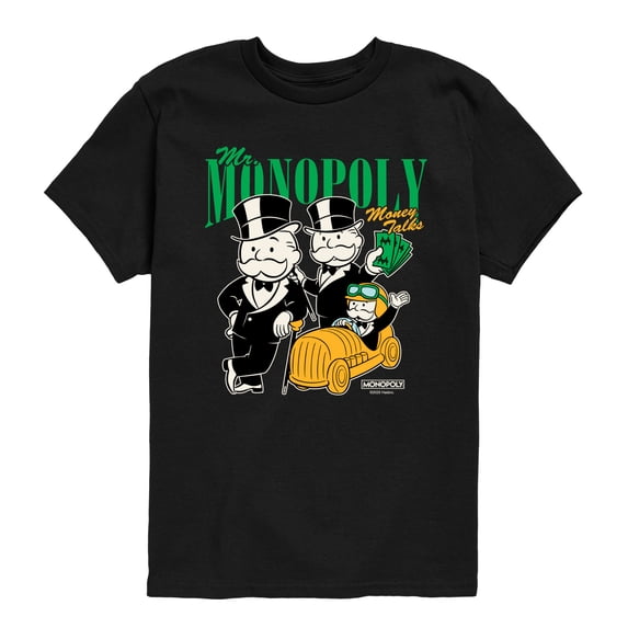 Monopoly - Mr Monopoly Bootleg - Youth Boys Short Sleeve Graphic T-Shirt