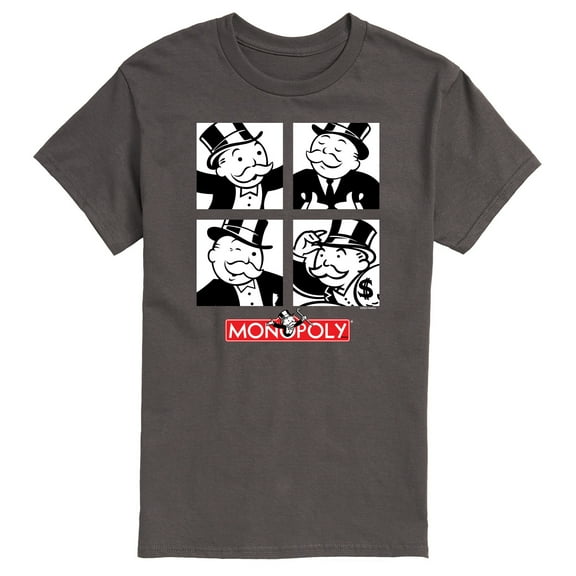 Monopoly - Mr Monopoly Grid - Men's Short Sleeve Graphic T-Shirt