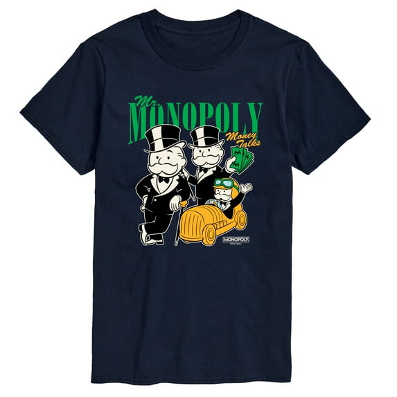 Monopoly - Mr Monopoly Uncle Money Bags - Men's Short Sleeve Graphic T-Shirt